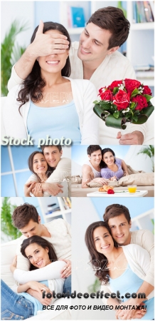   / Romantic couple - Raster clipart