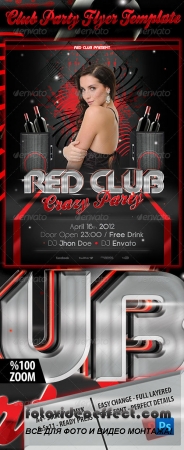 Red Club Party Flyer