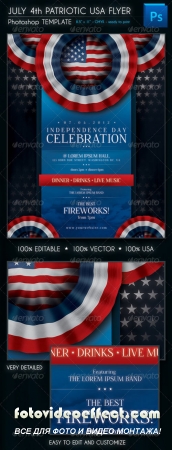 July 4th Patriotic USA Flyer