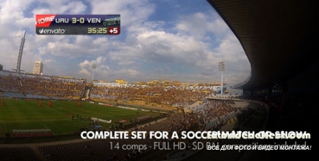 Live Soccer Broadcast - Project for After Effects (Videohive)