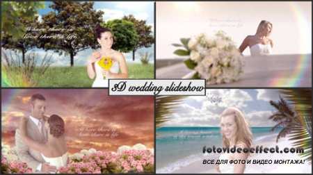 3D Wedding slideshow - Project for After Effects (Videohive)