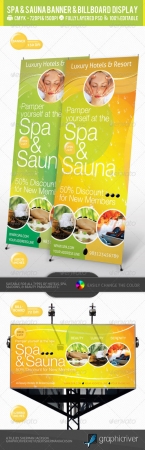 Spa & Sauna Multipurpose Banner & Billboard PSD
