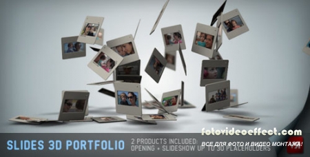 Slides 3D - Portfolio And Opening - Project for After Effects (Videohive)