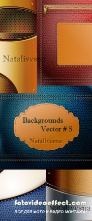       # 5 / Brown and blue backgrounds in Vector # 5