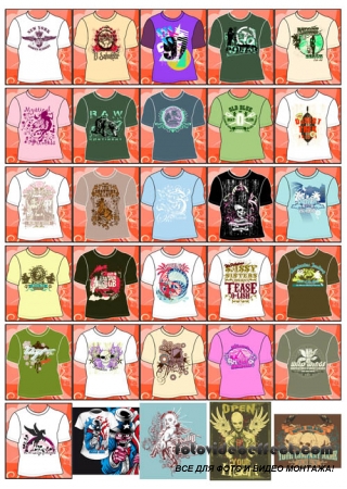 Vector collection of T-Shirts and CriaModa