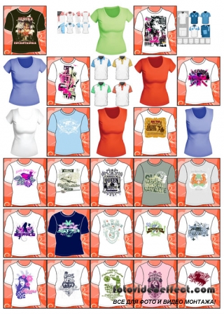 Vector collection of T-Shirts and CriaModa