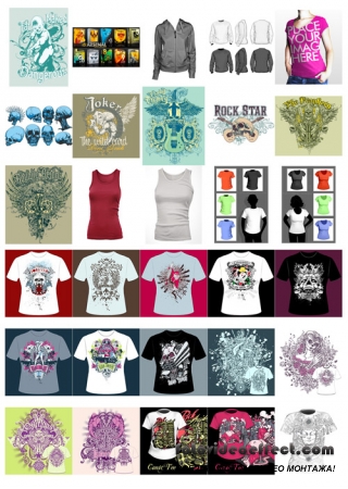 Vector collection of T-Shirts and CriaModa