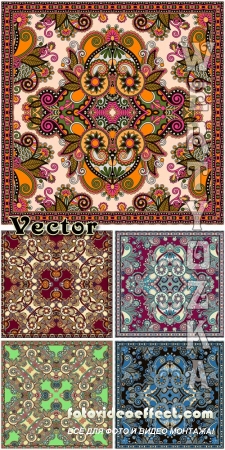     , / Vector Background with colorful patterns, ornaments