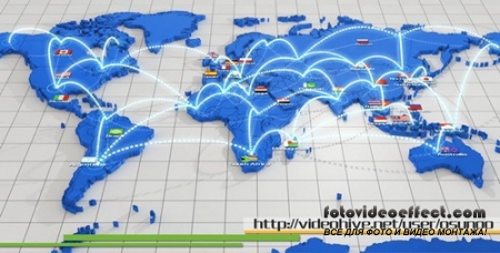 World Network Connection - Project for After Effects (Videohive)