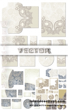 , , , ,  / Envelope, letterhead, cards, CD - vector