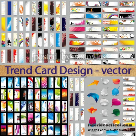 Trend Card Design 29 - vector
