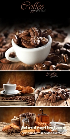  Stock Photo: Food and coffee