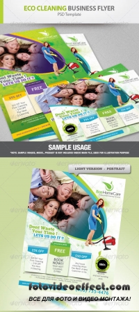 Eco Cleaning Service Flyer Ad