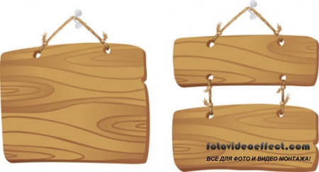 Exquisite wooden tag 01 - vector