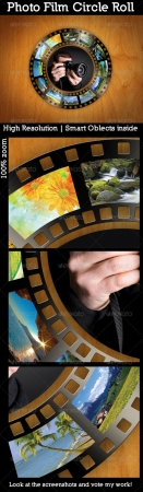 GraphicRiver - Photo Film Circle Roll