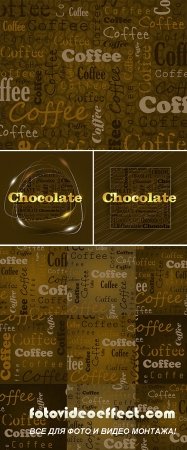 Stock: Coffee squares with text
