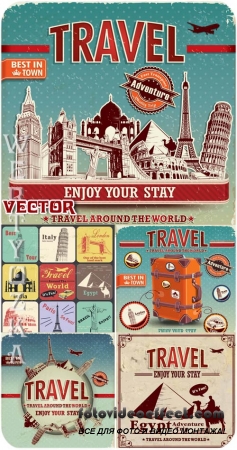 ,  / Travel, vintage - vector clipart