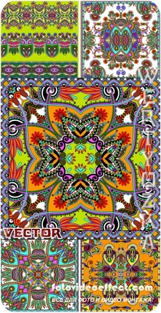  ,    / Multi-colored patterns, ornaments vector