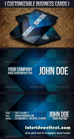 Modern Arrow Business Card