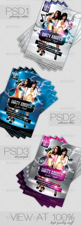 Dirty Angels Ladies Night Party Flyer