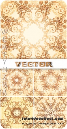    / Gentle gold pattern - vector clipart