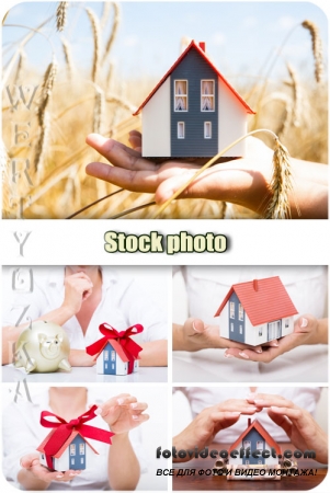   / Buying a home - raster clipart