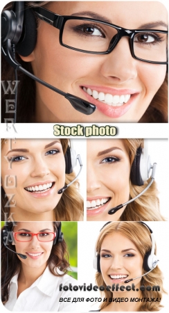   / Girls operators - Raster clipart