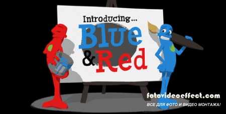 Paint Promo Featuring Blue & Red - Project for After Effects (Videohive)