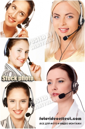  ,  / Work by the operator, the girls - Raster clipart