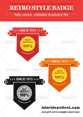 Unique and Classy Retro Style Badges