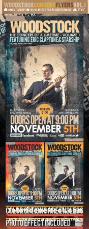 Woodstock PSD Flyer Templates Vol-1