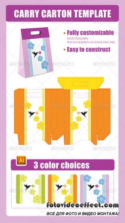 Carry Carton Template