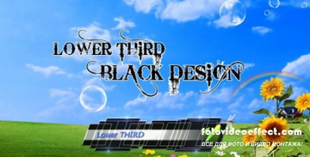 Lower Third Black Design - Project for After Effects (Videohive)