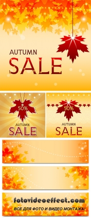 Stock: Autumn sale background