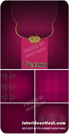         / Pink vector backgrounds