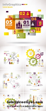 Stock: Modern infographic template for busines