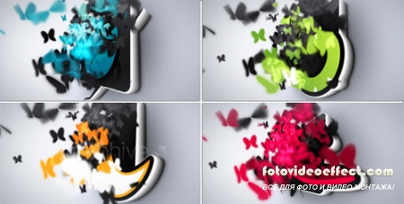 Butterflies Logo Reveal - Project for After Effects (Videohive)