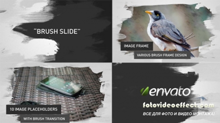 Brush Image/Video Slides - Project for After Effects (Videohive)