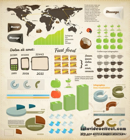 Graphical chart vector