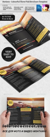 Horizon Tri Fold Brochure Template