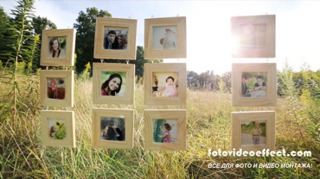 Hanging Wood Frames Gallery - Project for After Effects (Videohive)