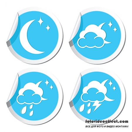 VECTOR CLIPART -   / Weather Forecast - Icons set 1