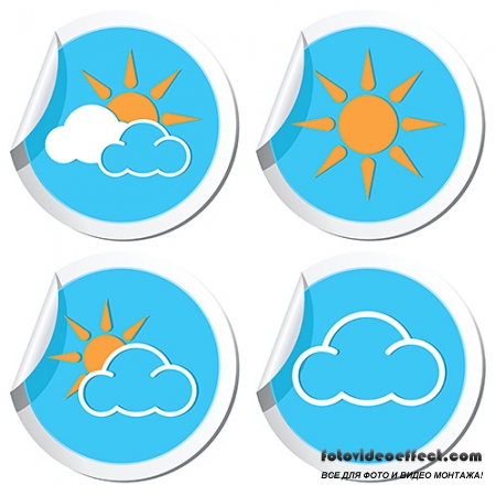 VECTOR CLIPART -   / Weather Forecast - Icons set 1