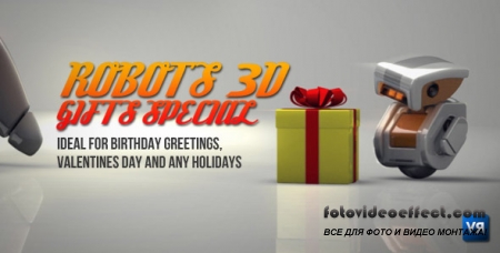 Robots 3D gifts special - Project for After Effects (Videohive)