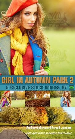 STOCK IMAGES -      / Beautiful girl in autumn park, 2