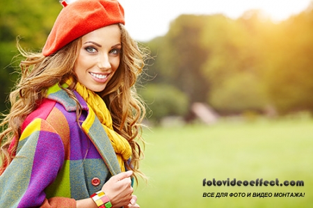 STOCK IMAGES -      / Beautiful girl in autumn park, 2