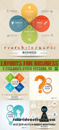 VECTOR CLIPART -      / Abstract Design Layouts - Business
