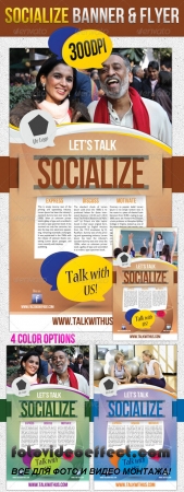 Socialize Corporate Flyer & Banner