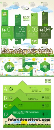 Stock: Modern ecology design template
