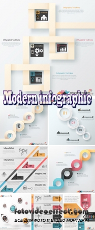  Stock: Modern infographic option banner